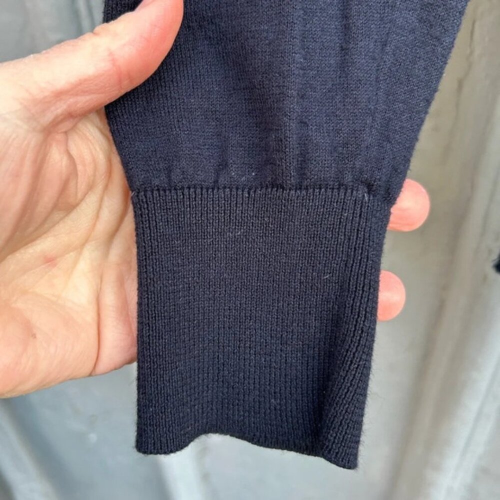 Burberry Navy Cotton Cardigan, size M - Picture 7 of 9